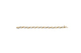 10K Yellow and White Gold 1/2 Cttw Channel Set Diamond Infinity Link 7