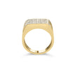 10K Yellow Gold 1.00 Cttw Diamond Multi Row Mens Ring Band - Rings - Custom Crafting Alliance, LLC
