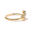 10K Yellow Gold 1/10 Cttw Diamond Palm Tree Statement Ring (H-I Color, I1-I2 Clarity) - Ring Size 7 - Rings - Custom Crafting Alliance, LLC