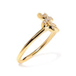 10K Yellow Gold 1/10 Cttw Diamond Palm Tree Statement Ring (H-I Color, I1-I2 Clarity) - Ring Size 7 - Rings - Custom Crafting Alliance, LLC