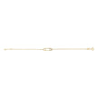 10K Yellow Gold 1/10 Cttw Diamond Paperclip Charm Adjustable Link Bracelet (I-J Color, I1-I2 Clarity) - 7.25 Inch - Bracelets - Custom Crafting Alliance, LLC