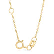 10K Yellow Gold 1/10 Cttw Diamond Paperclip Charm Adjustable Link Bracelet (I-J Color, I1-I2 Clarity) - 7.25 Inch - Bracelets - Custom Crafting Alliance, LLC