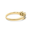 10K Yellow Gold 1/2 Cttw Miracle Set Round Diamond Three Stone Illusion Plate Ring (I-J Color, I2-I3 Clarity) - Size 7 - Rings - Custom Crafting Alliance, LLC