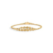 10K Yellow Gold 1/4 Cttw Round-Cut Diamond Basket Weave Rope Chain Style 7