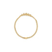 10K Yellow Gold 1/4 Cttw Round-Cut Diamond Basket Weave Rope Chain Style 7