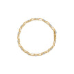 10k Yellow Gold 2.00 Cttw Diamond Cluster and Alternating 