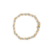 10K Yellow Gold 2.00 Cttw Round Cut Diamond 'S' Cluster Bracelet (J-K Color, I1-I2 Clarity) - Bracelets - Custom Crafting Alliance, LLC
