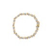10K Yellow Gold 2.00 Cttw Round Cut Diamond 'S' Cluster Bracelet (J-K Color, I1-I2 Clarity) - Bracelets - Custom Crafting Alliance, LLC