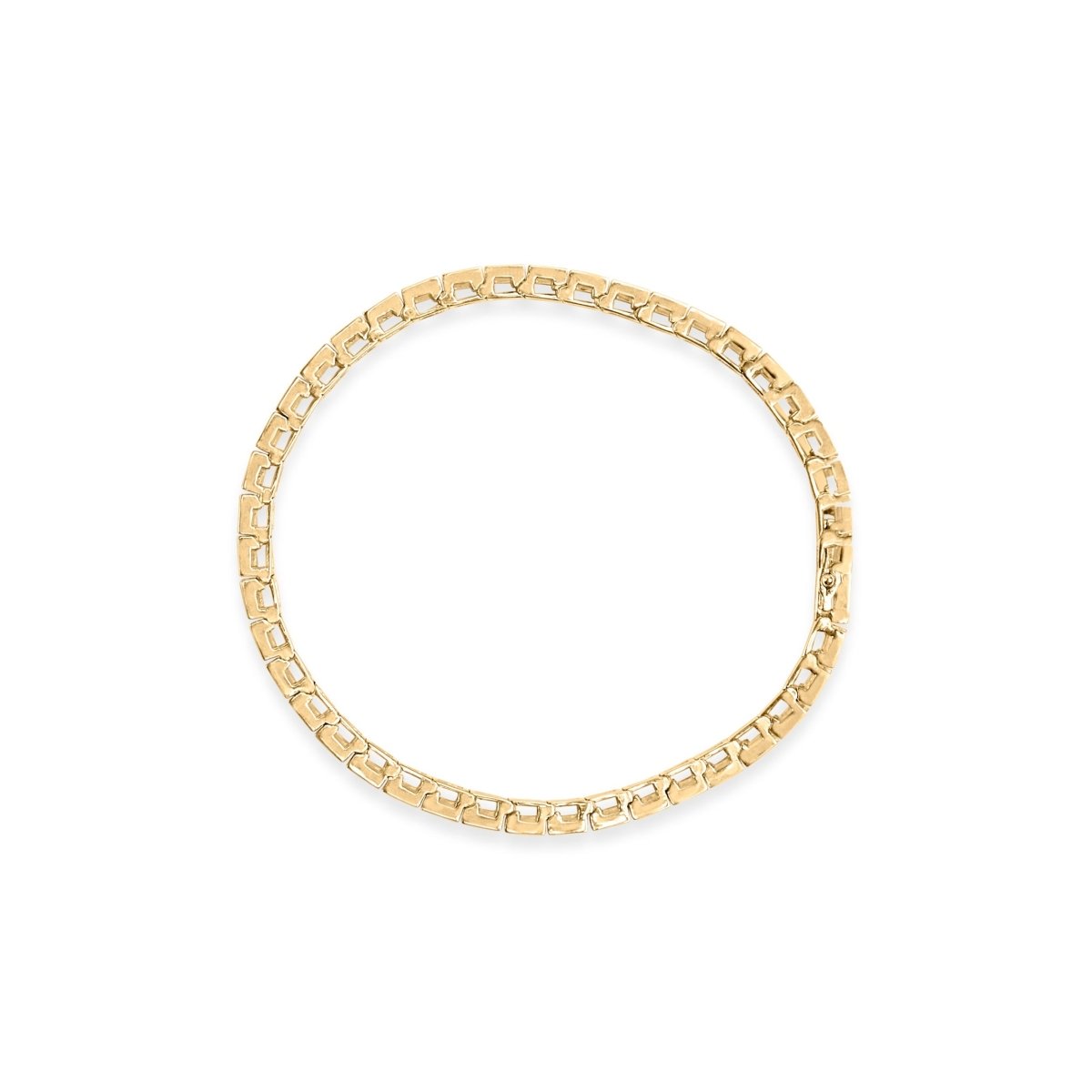 10K Yellow Gold 4.00 Cttw Channel Set Round Diamond Tennis 7