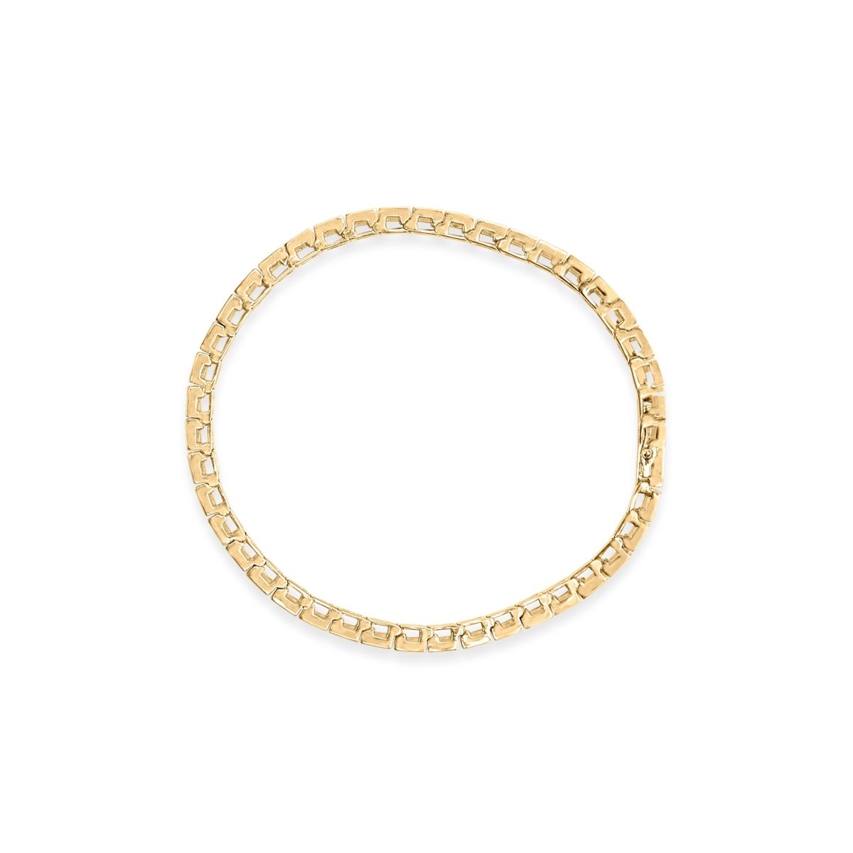 10K Yellow Gold 4.00 Cttw Channel Set Round Diamond Tennis 7