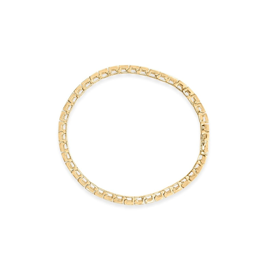 10K Yellow Gold 4.00 Cttw Channel Set Round Diamond Tennis 7