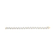 10k Yellow Gold 5.00 Cttw Round-Cut and Baguette-Cut Diamond Floral Link 7.25