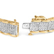 10K Yellow Gold 5.00 Cttw Round-Cut Diamond Link 7
