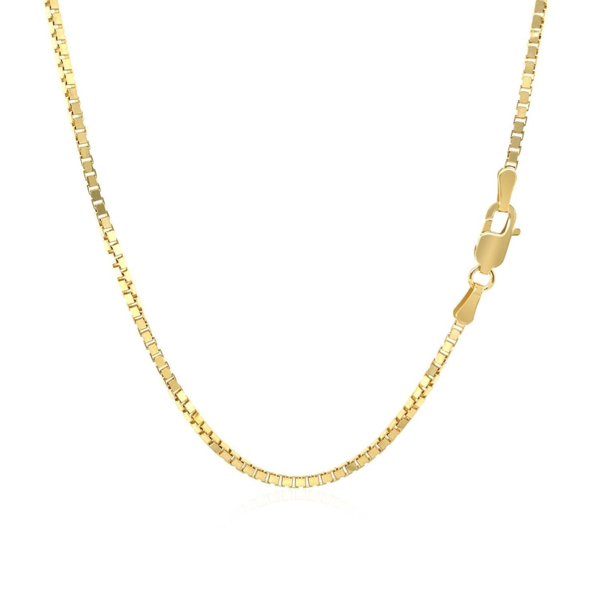 10k Yellow Gold Classic Box Chain (1.40 mm) - Necklaces - Custom Crafting Alliance, LLC