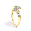 10K Yellow Gold Diamond Accent Filigree Heart Promise Ring (I-J Color, I3 Clarity)- Size 7 - Rings - Custom Crafting Alliance, LLC