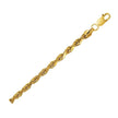 10K Yellow Gold Hollow Diamond Cut Rope Chain (4.00 mm) - Necklaces - Custom Crafting Alliance, LLC