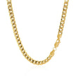 10k Yellow Gold Miami Cuban Semi Solid Chain (4.50 mm) - Necklaces - Custom Crafting Alliance, LLC