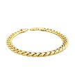 10k Yellow Gold Semi Solid Miami Cuban Bracelet (6.60 mm) - Bracelets - Custom Crafting Alliance, LLC