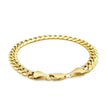 10k Yellow Gold Semi Solid Miami Cuban Bracelet (6.60 mm) - Bracelets - Custom Crafting Alliance, LLC