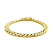 10k Yellow Gold Semi Solid Miami Cuban Bracelet (7.20 mm) - Bracelets - Custom Crafting Alliance, LLC