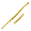 10k Yellow Gold Semi Solid Miami Cuban Bracelet (7.20 mm) - Bracelets - Custom Crafting Alliance, LLC