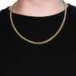 10k Yellow Gold Semi Solid Miami Cuban Chain (5.00 mm) - Necklaces - Custom Crafting Alliance, LLC