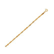 10k Yellow Gold Singapore Anklet 2.2mm - Accessories - Custom Crafting Alliance, LLC