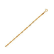 10k Yellow Gold Singapore Anklet 2.2mm - Accessories - Custom Crafting Alliance, LLC