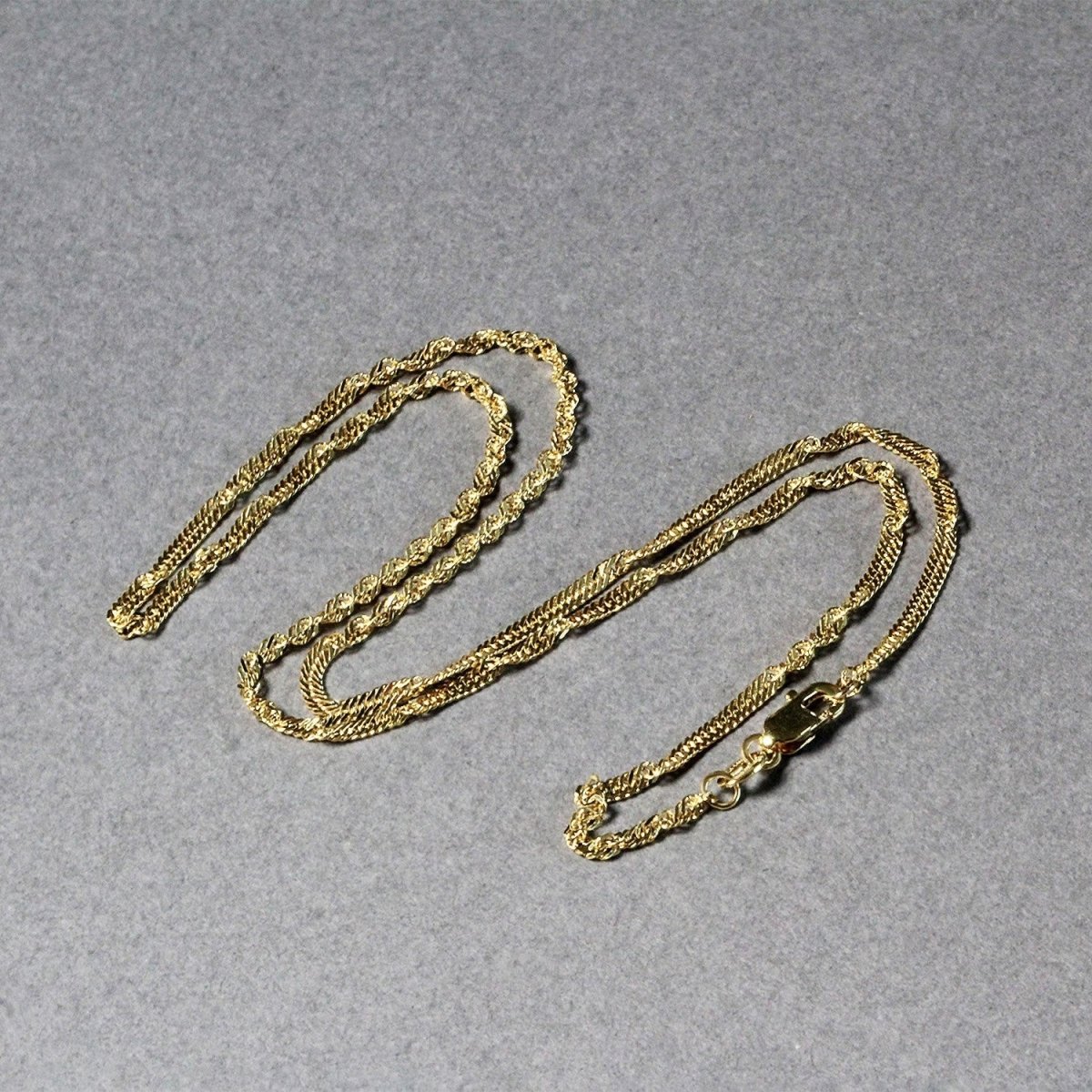 10k Yellow Gold Singapore Chain (1.80 mm) - Necklaces - Custom Crafting Alliance, LLC