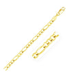 10k Yellow Gold Solid Figaro Bracelet (4.50 mm) - Bracelets - Custom Crafting Alliance, LLC