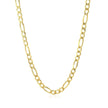 10K Yellow Gold Solid Figaro Chain (3.70 mm) - Necklaces - Custom Crafting Alliance, LLC