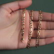 10K Yellow Gold Solid Figaro Chain (4.50 mm) - Necklaces - Custom Crafting Alliance, LLC
