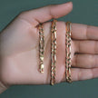 10K Yellow Gold Solid Figaro Chain (5.30 mm) - Necklaces - Custom Crafting Alliance, LLC