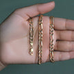 10K Yellow Gold Solid Figaro Chain (5.30 mm) - Necklaces - Custom Crafting Alliance, LLC