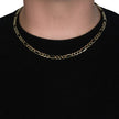 10K Yellow Gold Solid Figaro Chain (5.30 mm) - Necklaces - Custom Crafting Alliance, LLC