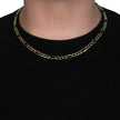 10K Yellow Gold Solid Figaro Chain (5.30 mm) - Necklaces - Custom Crafting Alliance, LLC