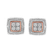 10K Yellow, White, and Rose Gold Plated Sterling Silver Diamond Accent Earrings (I-J Clarity, I3 Color) - Earrings - Custom Crafting Alliance, LLC