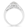 0.25 Carat Genuine White Diamond 14K White Gold Ring (E-F Color, SI Clarity)