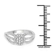 0.25 Carat Genuine White Diamond 14K White Gold Ring (E-F Color, SI Clarity)