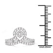 0.54 Carat Genuine White Diamond 14K White Gold Ring (G-H Color, SI1-SI2 Clarity)