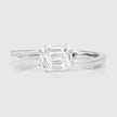 0.33 Carat Genuine White Diamond 18K White Gold Ring (F-G Color, VVS-VS Clarity)