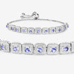 1.10 Carat Genuine Tanzanite .925 Sterling Silver Bracelet - Bracelets - Custom Crafting Alliance, LLC