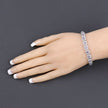 1.10 Carat Genuine Tanzanite .925 Sterling Silver Bracelet - Bracelets - Custom Crafting Alliance, LLC