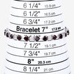 11.10 Carat Genuine Garnet and White Diamond .925 Sterling Silver Bracelet - Bracelets - Custom Crafting Alliance, LLC