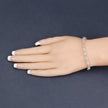11.22 Carat Genuine Blue Topaz .925 Sterling Silver Bracelet - Bracelets - Custom Crafting Alliance, LLC