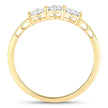 0.51 Carat Genuine Lab Grown Diamond 14K Yellow Gold Ring