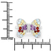 1.18 Carat Genuine Multi Stones .925 Sterling Silver Ring - Rings - Custom Crafting Alliance, LLC