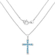 3.85 Carat Genuine Blue Topaz .925 Sterling Silver Pendant