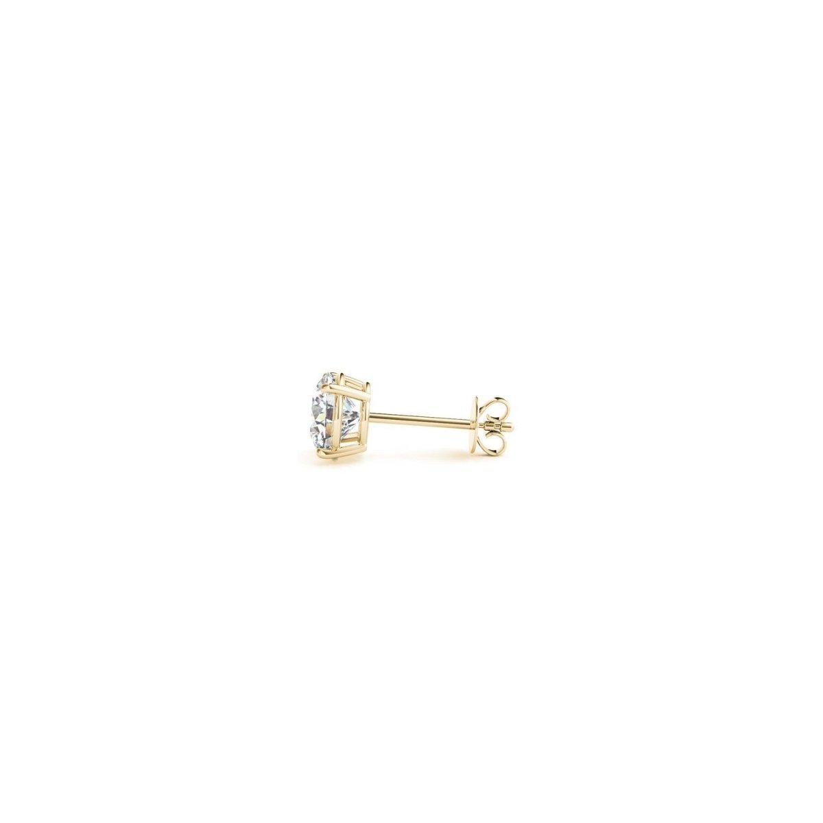 1/2 cttw Lab Grown Round Diamond Stud Earrings 14k Yellow Gold (G/VS2) - Earrings - Custom Crafting Alliance, LLC