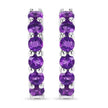 1.20 Carat Genuine Amethyst .925 Sterling Silver Earrings - Earrings - Custom Crafting Alliance, LLC